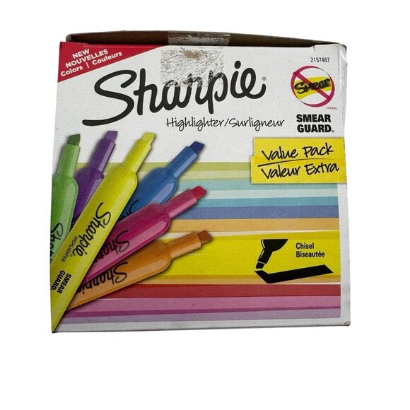NEW Sharpie Highlighter Chisel Tip Assorted Colors 36 Pack - Picture 6 of 7